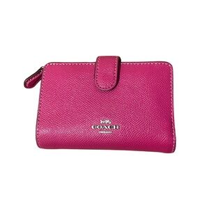 Coach Fuchsia Leather Wallet